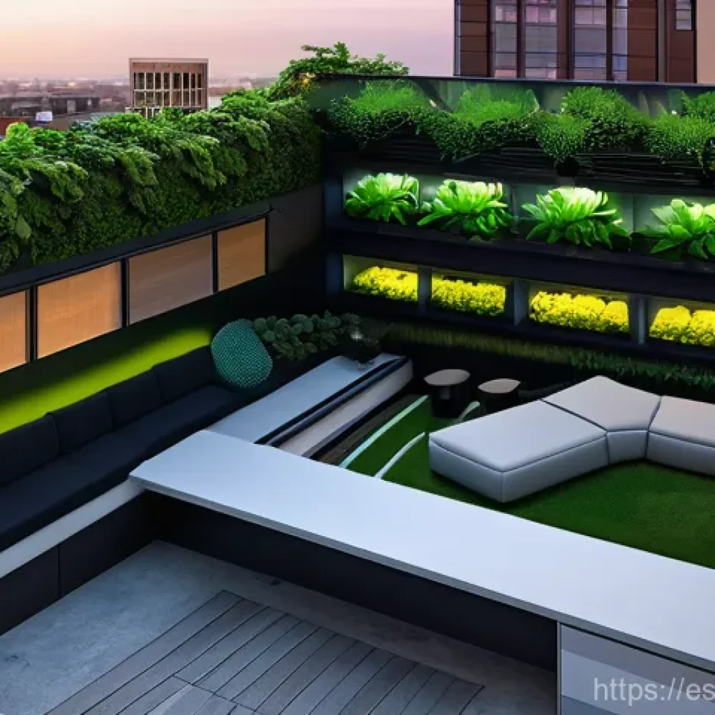 옥상 정원에 적합한 조경 설계 소프트웨어 - **Prompt 1: Rooftop Garden 3D Design in Progress**
"A detailed, high-angle shot of a person, ful...